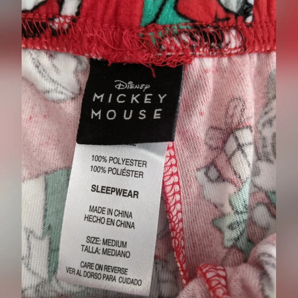 Disney Mickey Mouse Red PJ Loungewear Sleepwear Gift - Picture 5 of 12